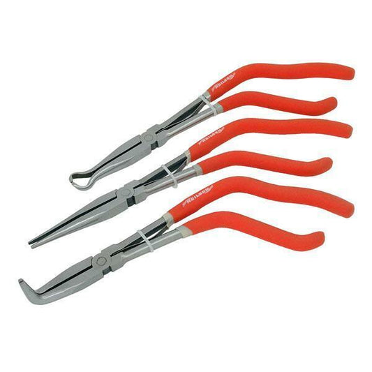 3 Pieces Pistol Grip Long Nose Reach Pliers Set 11 inch