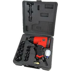 17pc Heavy Duty 1/2" Inch Air Impact Wrench Gun 9 - 27mm Sockets Set