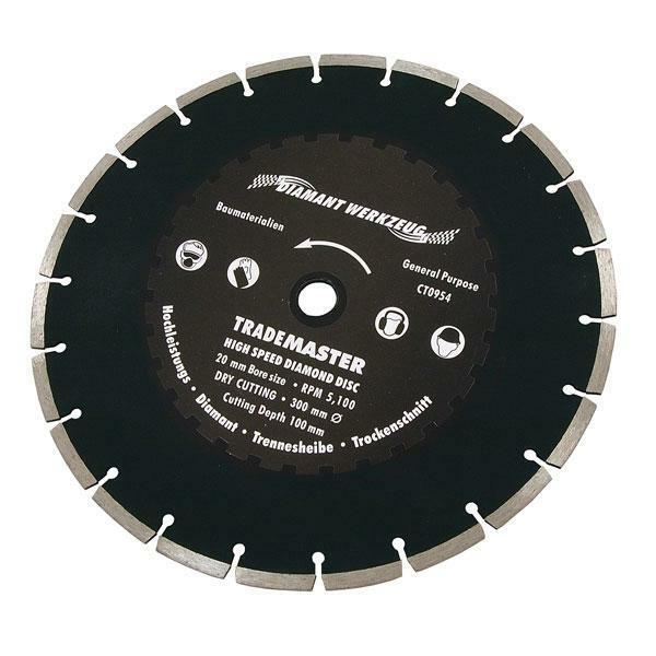 12" 300mm High Speed Segmented Diamond Cutting Disc Blade 'R Grade'