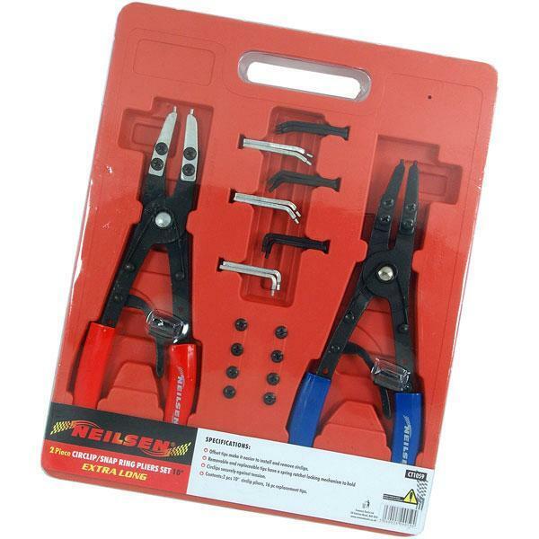 Circlip / Snap Ring Pliers - 2 Piece Set, Extra Long