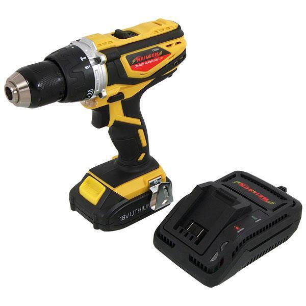 Heavy Duty Cordless Hammer Drill - 18V battery