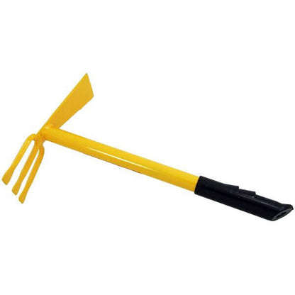 3pc Garden Hoe Set - Yellow With Black Handle