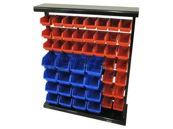 Storage Bins Rack 47 Plastic Tools Box Organiser Workshop Shed