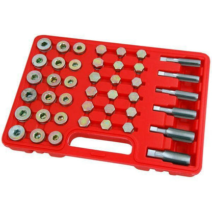 114pc Oil Pan Thread Repair Kit Sump Gearbox Drain Plug