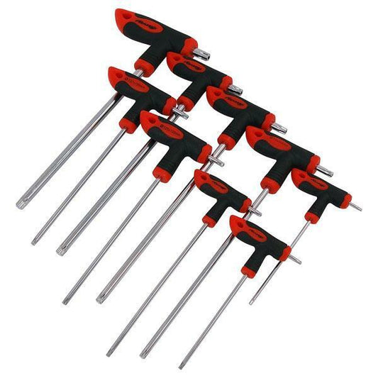 9pc Long Torx / Star Key Screwdriver Set High Torque