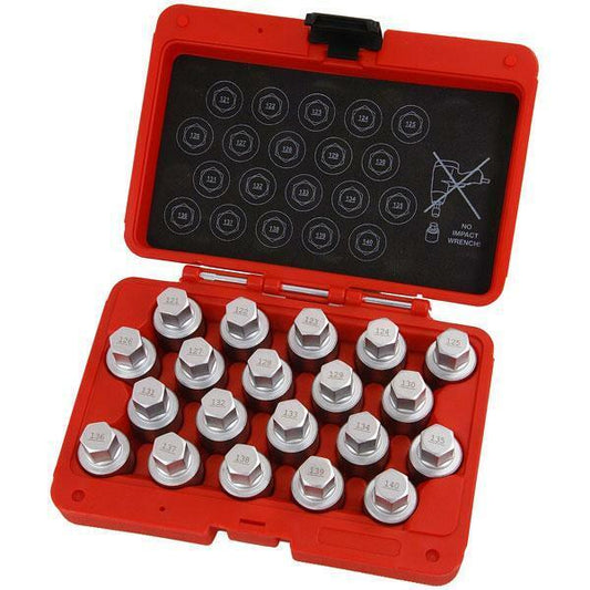 Vauxhall Opel GM Locking Wheel Nut Socket Set 20pc