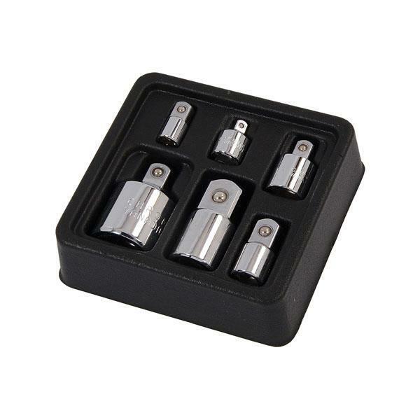 6pc Socket Drive Converter Adaptor Set 1/4" 3/8" 1/2"