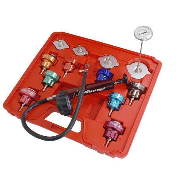 Radiator Pressure Coolant Cooling Temperature System Tester Kit W/ Case