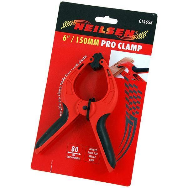 Pro Spring Clamp 6" Heavy Duty Non-Slip Rubber Grip