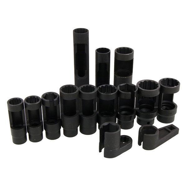 14pc Diesel Injector Lambda Socket Set 17 - 30mm