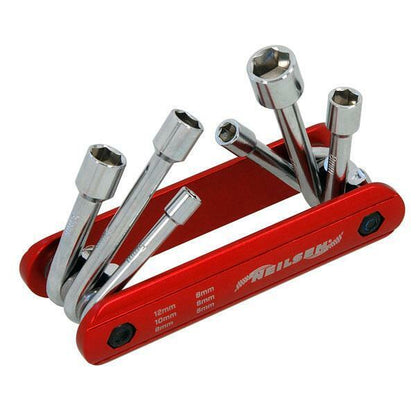 6pc Heavy Duty Folding Nut Driver, 5, 6, 8, 9,10 & 12mm