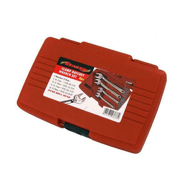 4 Piece Clamp Ratchet Wrench Set