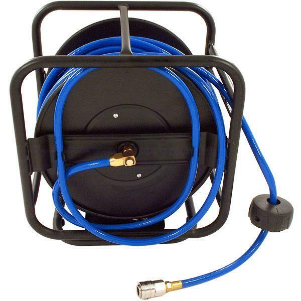 Heavy Duty Hose Reel + 8mmX100ft Air Line Hose