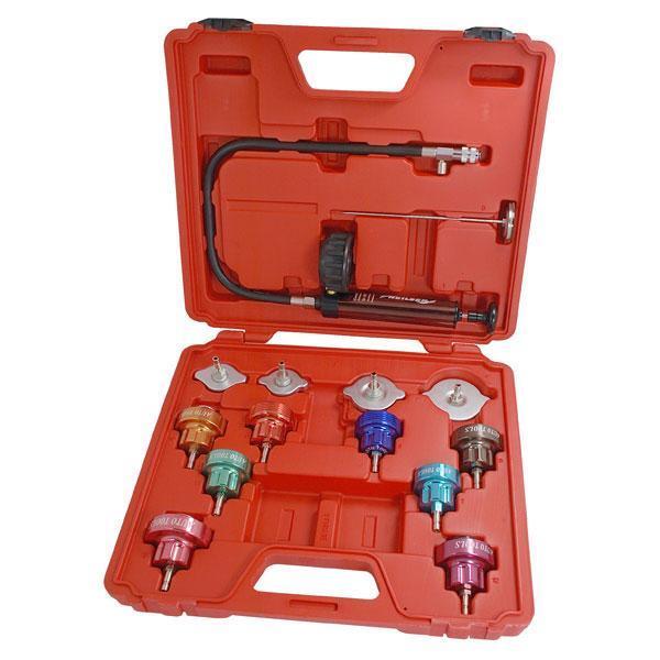 Radiator Pressure Coolant Cooling Temperature System Tester Kit W/ Case