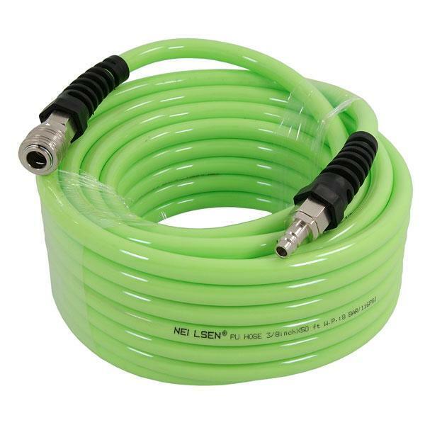 Polyurethane Air Hose 50ft 3/8" 10x14mm 116 PSI 8 Bar