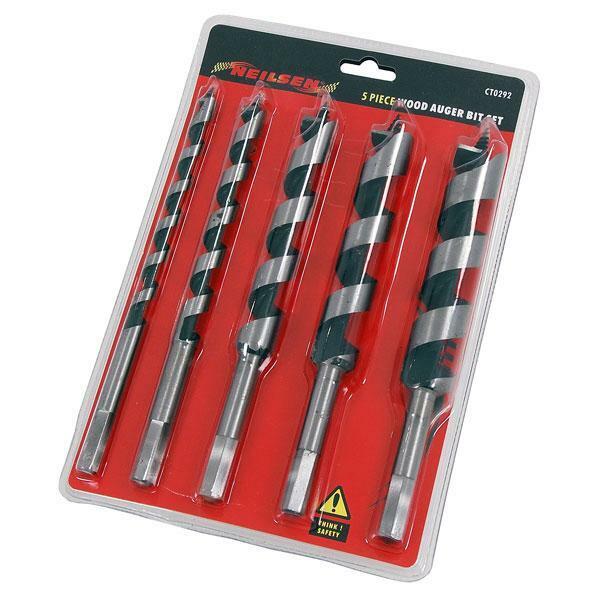 5 Piece Wood Auger Bit Set 10 - 25 mm Drill Bit Set