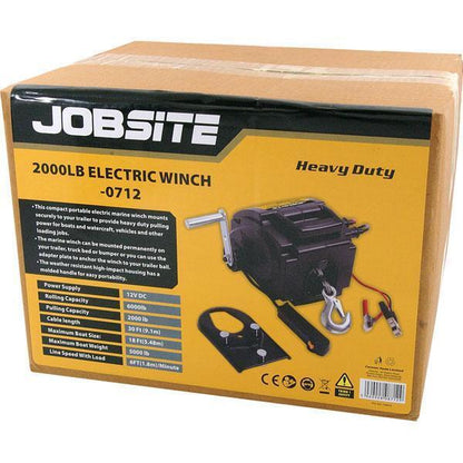 Electric Winch - 12 V 2000lb