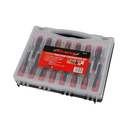 Precision Screwdriver Set 15 Pieces Small With Case