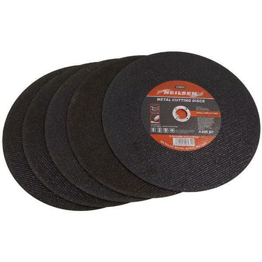 5x 14" (350mm) Metal Cutting Wheel