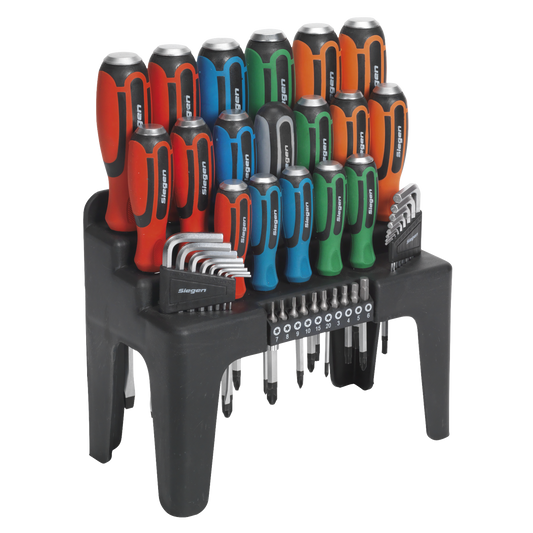 Hammer-Thru Screwdriver, Hex Key & Bit Set 44pc