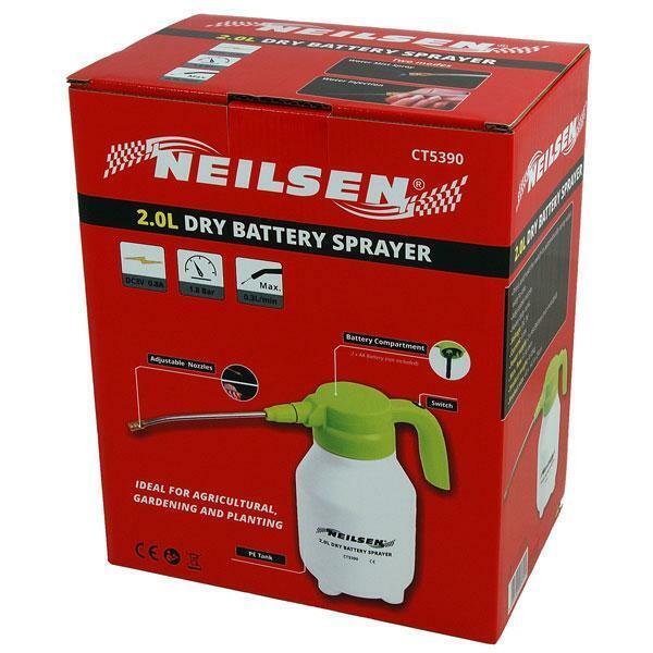 Hand held Battery Powered Garden Sprayer - 2 Litre