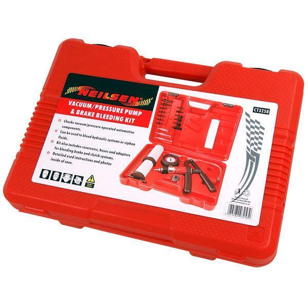 Vacuum / Pressure Tester Pump Brake Bleeding Tool Kit