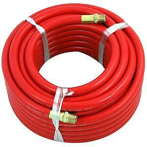 3/8" x 50ft Rubber Air Hose Line. Working Pressure 300psi