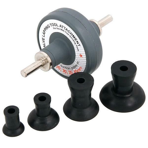 Shank Valve Lapping Tool Attachment + 4 Suction Plates