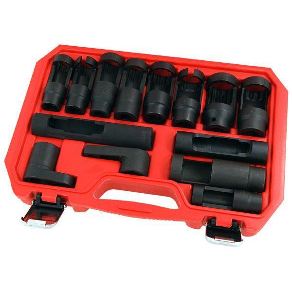 14pc Diesel Injector Lambda Socket Set 17 - 30mm