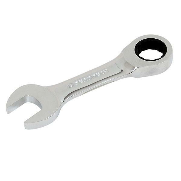 Spanner Stubby 10pc Geartech Combination Ratchet Ring