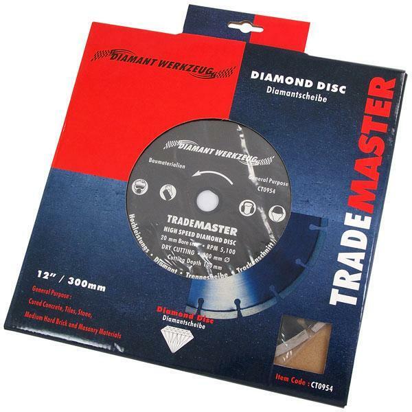 12" 300mm High Speed Segmented Diamond Cutting Disc Blade 'R Grade'