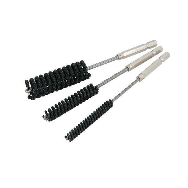 Flexible Silicone Carbide Honing Brushes 60 & 80 Grit 150mm 3pc