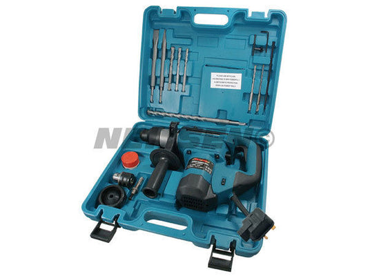 230V High Impact SDS Rotary Hammer Drill With Chisels