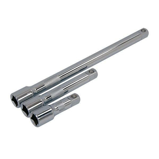 1/2" Drive Extension Bar Set 75 mm 125 mm 250 mm