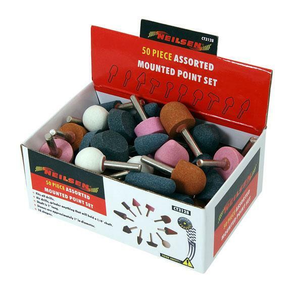 50pc Mounted Grinding Stones for Air Die Grinders Tool