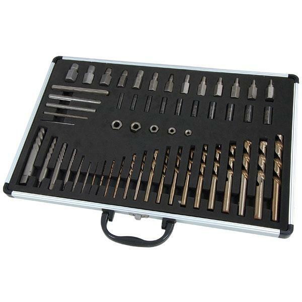 55pc Master Screw Extractor Drill and Guide Set Left Hand Thread  Neilsen CT4212