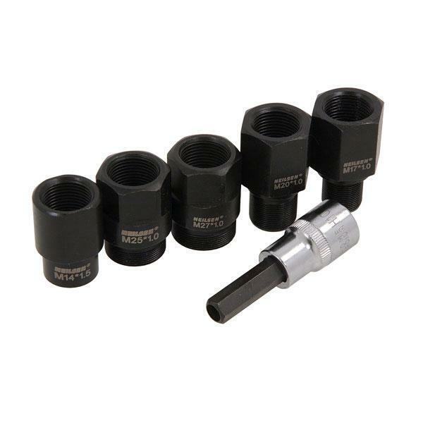 Injector Extractor Adaptor Removal Set 6pc M14 M17 M20 M25 M27