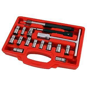 17Pc Diesel Injector Seat Cutter Set. Universal