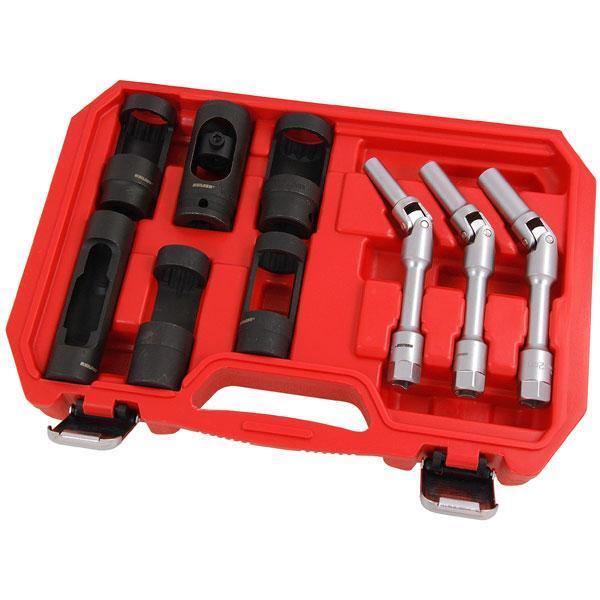 9pc 1/2" Dr Diesel Injection & 3/8" Glow Plug Sockets