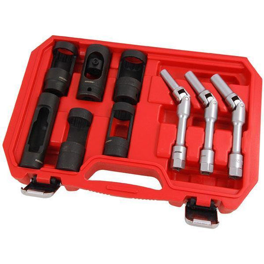 9pc 1/2" Dr Diesel Injection & 3/8" Glow Plug Sockets