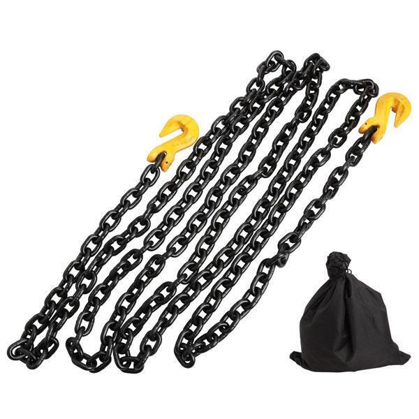 14ft Heavy Duty 3/8" inch Tow Chain with 2 Clevis Hooks