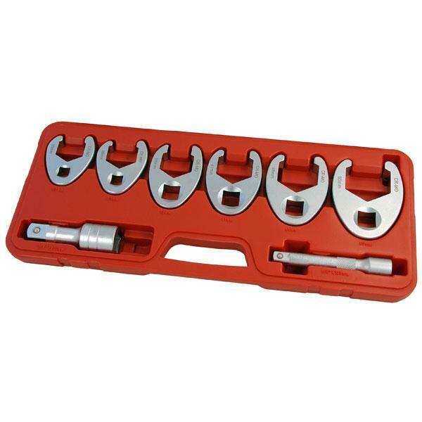 8pc 1/2" and 3/4" Drive Crowfoot Wrench Set