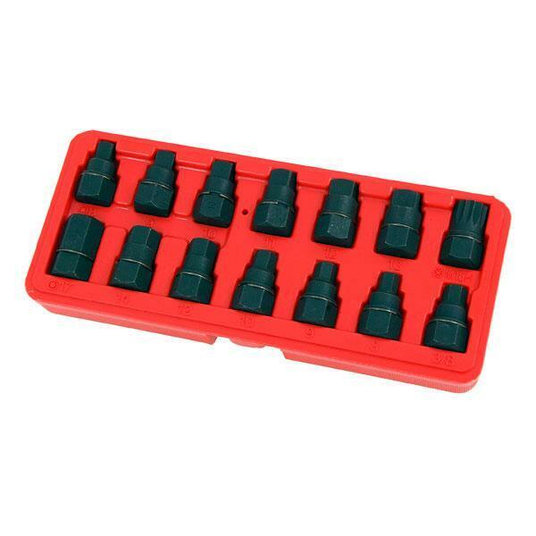 14 piece Master Oil Drain Plug Key Set