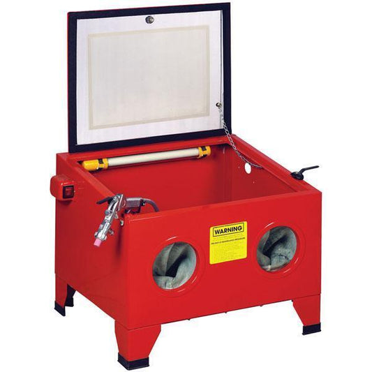 Sand Blasting Cabinet With Blasting Gun - 90l