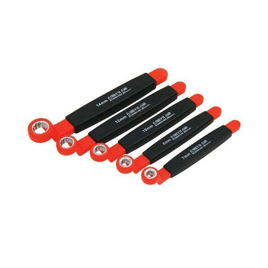 5pc VDE Electricians Insulated Ring Spanner Wrench Set 1000v