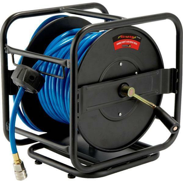 Heavy Duty Hose Reel + 8mmX100ft Air Line Hose