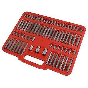 75pc Hex, Ribe, Spline, Star Bit Socket Set 1/2" and 3/8" Adaptor Neilsen CT3750