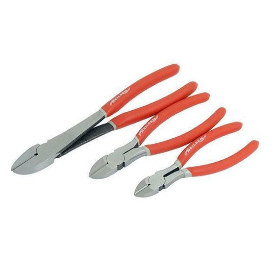 3 Pieces Side Cutter Set Snips Pliers Wires Diagonal