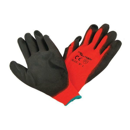 12 x  Scaffold/Grip/Builder/Garden/Fencing Work Glove - Rubber - 10/XLARGE