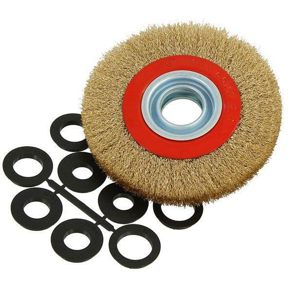 5 x 6" 150mm Fine Brass Wire Wheel Brush Set for Bench Grinders